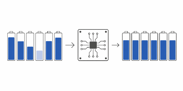 Cellebalancering i BMS